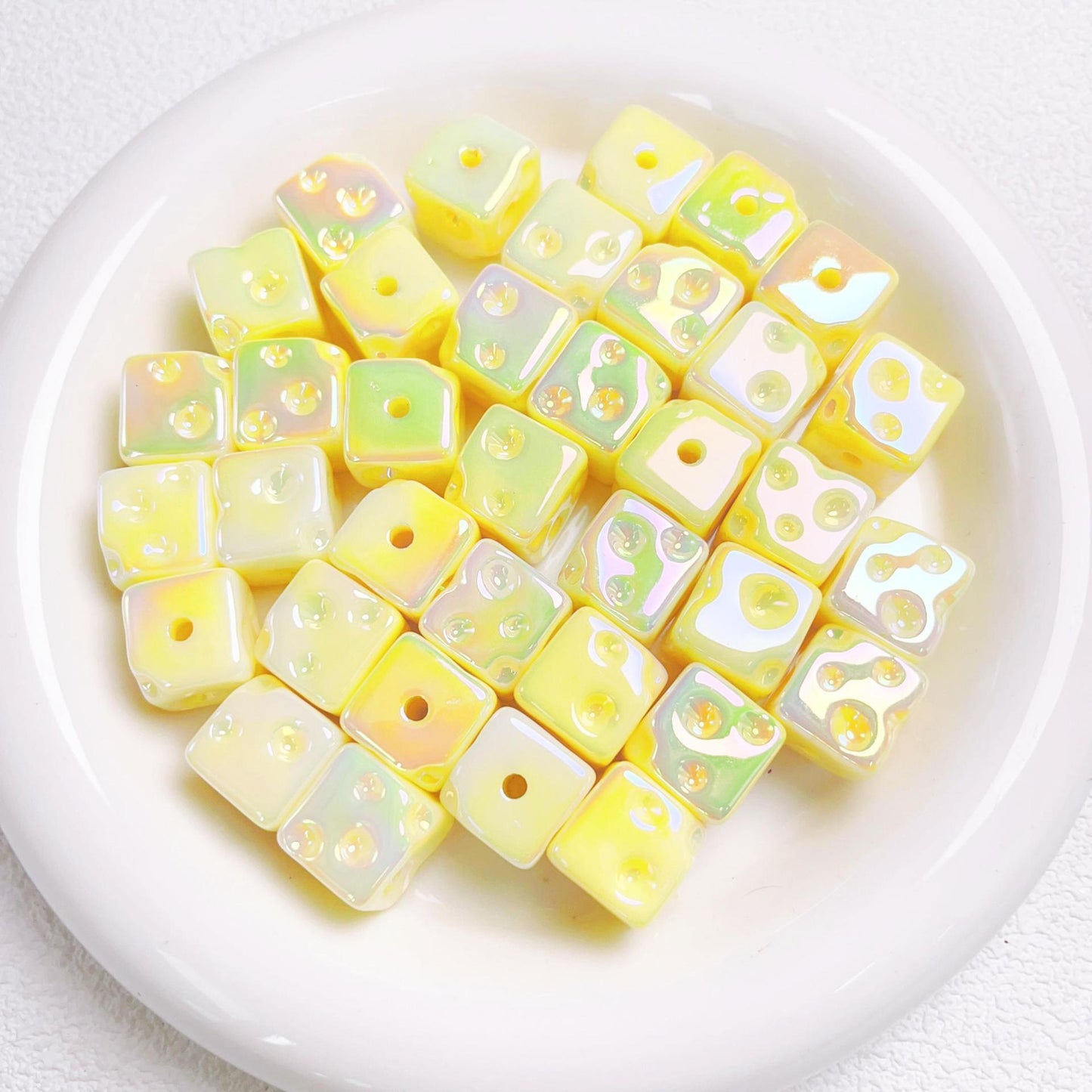 [Beads]UV Luminous cheese squares