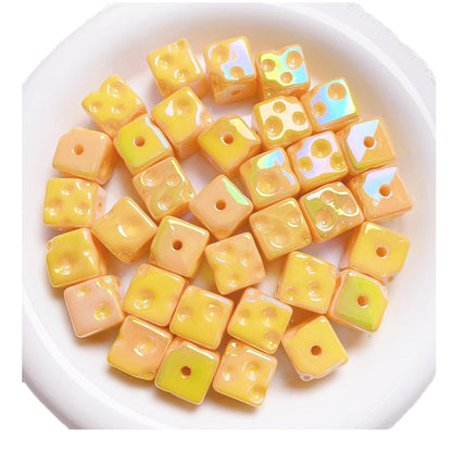 [Beads]UV Luminous cheese squares