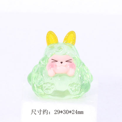 [Charms]Ice transparent Cute Kk  - glow in the dark