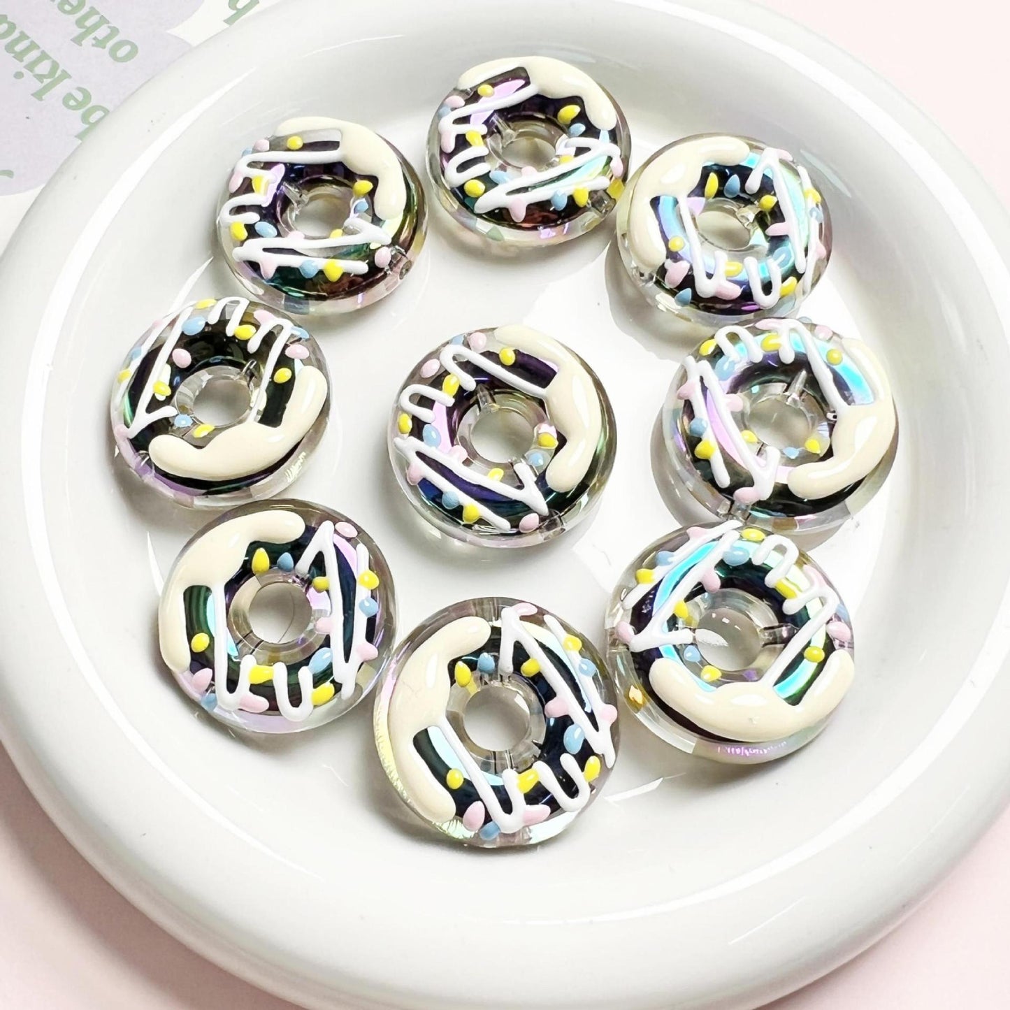 [Beads]Hand-painted donuts