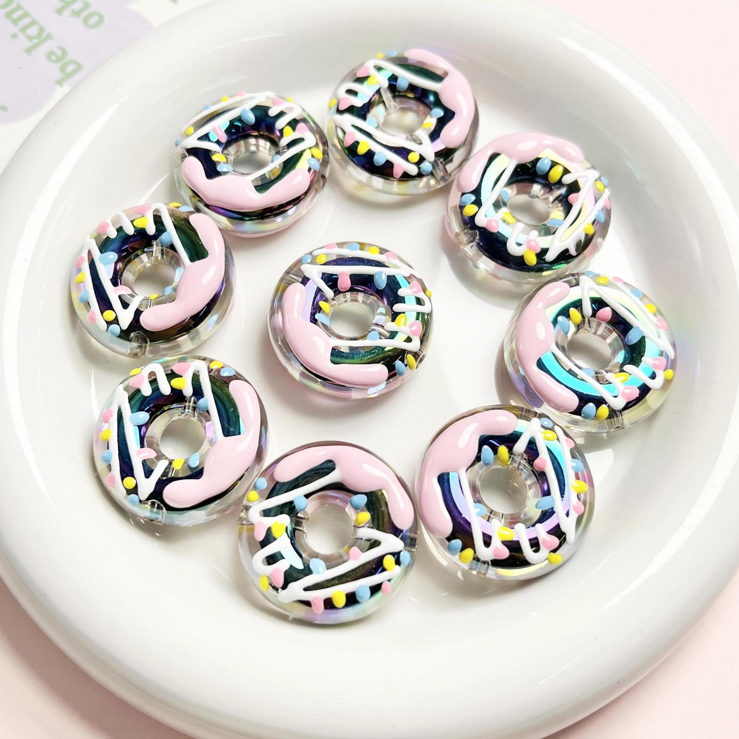 [Beads]Hand-painted donuts