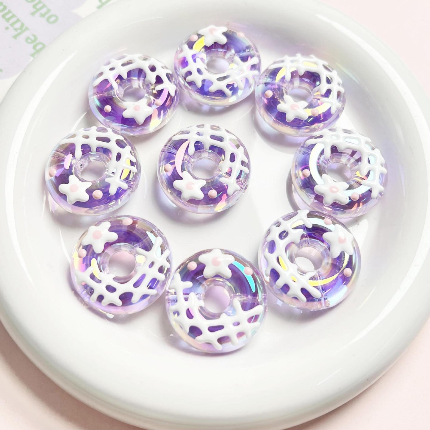 [Beads]Hand-painted donuts