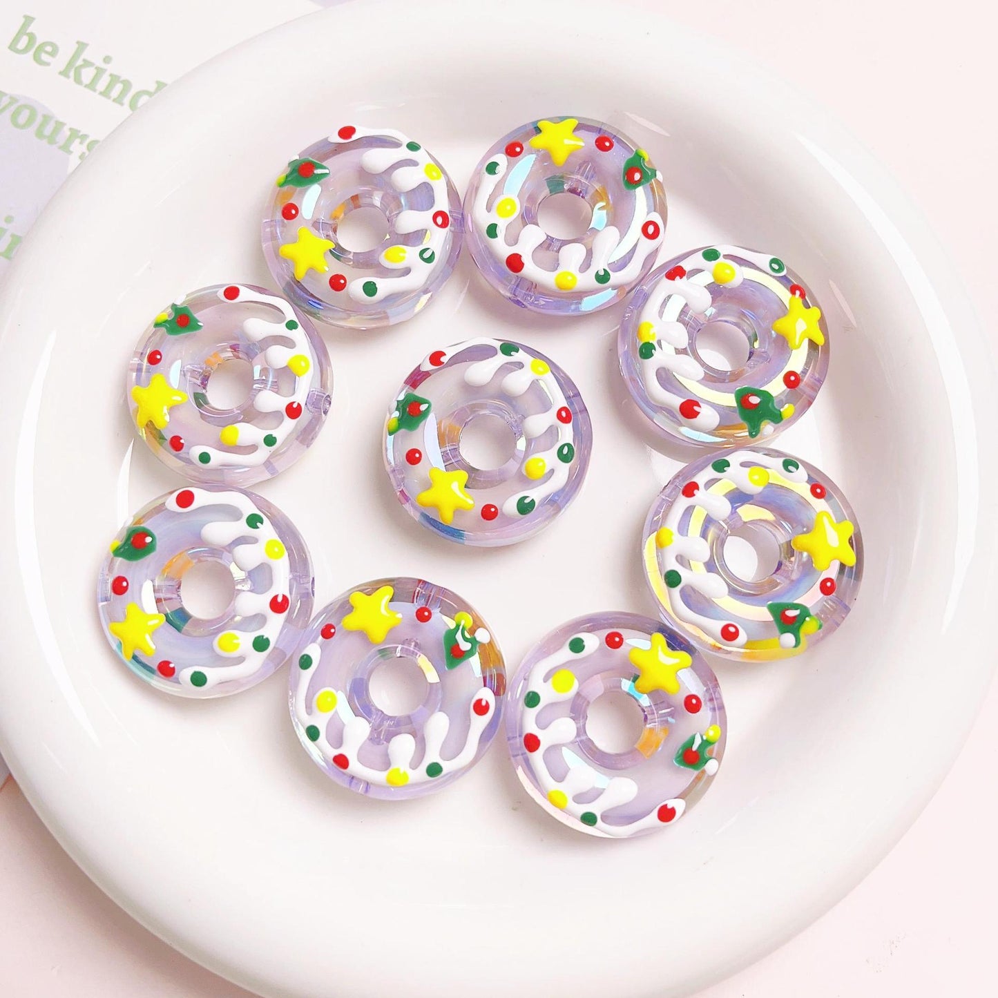 [Beads]Hand-painted donuts