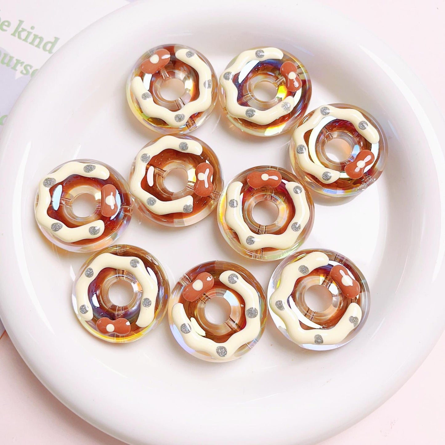 [Beads]Hand-painted donuts