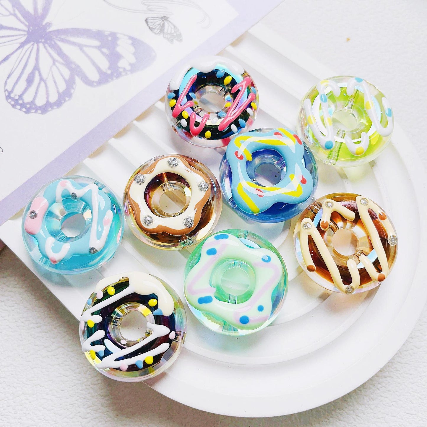 [Beads]Hand-painted donuts