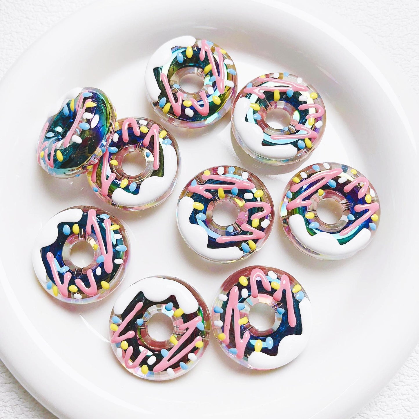 [Beads]Hand-painted donuts